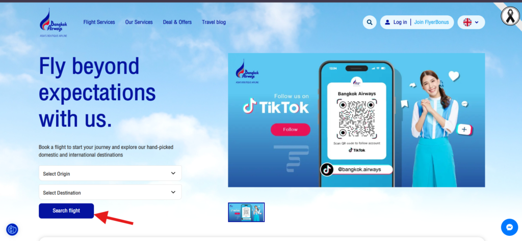 Bangkok Airways Home Page